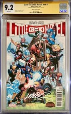 Giant-Size Little Marvel AvX #1 - CGC SS 9.2 Signed Humberto Ramos - Rarest Cvr picture