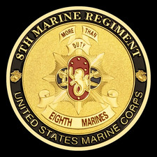 Marines 8th Regiment Challenge Coin Eighth Collectible Commemorative 1-pc picture