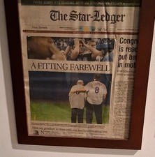 Framed  Star-Ledger Front Page 