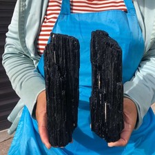 1030+1080g Natural Black Tourmaline Quartz Crystal Mineral Specimen Healing picture
