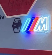 BMW Motorsport Led Sign USB Powered LED Neon Light Sign Wall Decor Gift picture