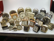 32 Vintage/ Antique Alarm Clocks lot collection Untested (M6) picture