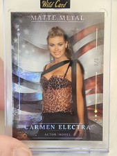 Wild Card America 250 Matte Metal Carmen Electra National Exclusive 1/1 picture