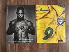 1998 Ronaldo Nike Fit Print Ad Promo Art Brazil Futbol Since Dri-Fi Jersey  picture