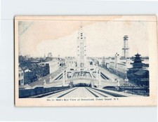 Postcard Brid's Eye View of Dreamland Coney Island New York USA picture