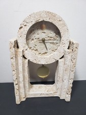  Art Deco Revival 1980s  Mantle Clock Empire Art Products Memphis Milano Style  picture