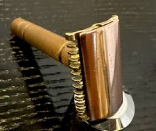 Vintage Gillette New Long Comb Safety Razor/Fat Common Bar Handle** picture
