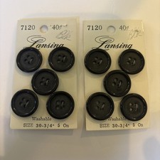 Ten  Vintage  Buttons  3/4 Inch  By Lansing  4 Hole By Lansing picture