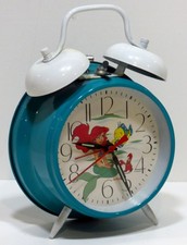 Sunbeam The Little Mermaid Alarm Clock Dual Bell Wind Up Vintage Disney Works picture