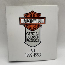 RARE 1992-1993 Harley-Davidson Official Licensed Products Ads Binder RARE picture