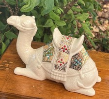 1994 LENOX CHINA JEWELS NATIVITY LYING CAMEL WITH GOLD AND ENAMELING EXCELLENT picture