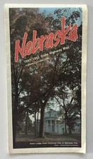 Vintage 1991–1992 Nebraska Official State Highway Road Map Arbor Lodge Cover picture