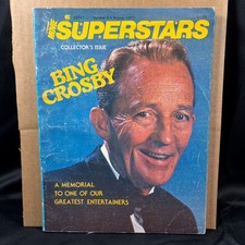Bing Crosby 1977 Memorial Magazines Superstars & Dell Pictorial Tribute Lot of 2 picture