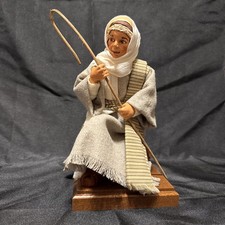 Simpich Character Doll Nativity Shepherd Boy with Hook kneeling vintage 1994 picture