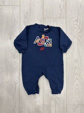 Vintage 90s Nike Kids Baby Toddler Romper overalls 18M picture