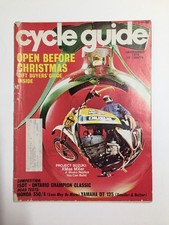 Vintage December 1973 Cycle Guide Magazine Open Before Christmas Gift Buyers' Gu picture
