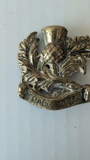 ANTIQUE VINTAGE FRAE SCOTLAND SOLID BRASS BADGE OR CAP PIN HEAVY SEE PICTURES picture