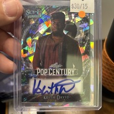 KEITH DAVID 2026 LEAF METAL POP CENTURY SF-KD1 SCI-FI  SILVER Ice AUTO 5/15 picture