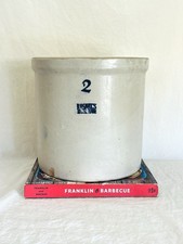 Vintage Two Gallon Ruckels Stoneware Crock picture