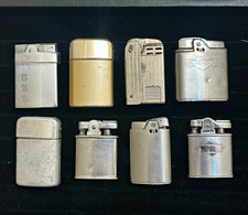 Lot of 8 ALL RONSON Vintage Cigarette Lighters Typhoon Rover Capri Princess picture