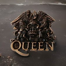 Vintage 1992 Queen Pin Badge, Freddie Mercury, Alchemy, Poker, Carta Rox Inferno picture