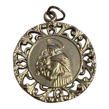 Saint Anthony Medal Round Pendant Religious Prayer Catholic Gift picture