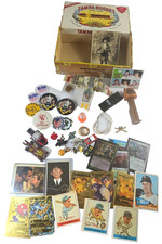 ESTATE JUNK DRAWER LOT Pins, Pez, Micro Machines, Rare Cards Toys & MORE AB picture