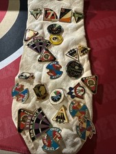 25 AMOA-NDA Darts Lapel Pin Backs Lot 9 Mark  Crickhat Round Out Dart Out picture
