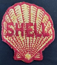 RARE NEW 1940-195’s Vintage SHELL SERVICE STATION UNIFORM JACKET PATCH-SHIP FREE picture