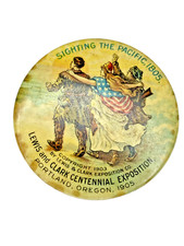 1905 Lewis & Clark Exposition Sighting Pacific 38mm pinback button PDX Vintage picture