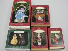 5 Hallmark Vintage 1997 Christmas Ornaments Original Boxes w/Price Tabs Keepsake picture