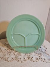 Fire King Jadeite 9.5/8 inch Three-part Divided Restaurant Ware Plate *CHIP picture