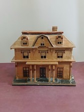 Vintage Balsa Wood Victorian Style House-Trinket/Jewelry Box picture