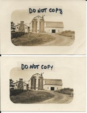 2 RPPC CHURCHVILLE NY MONROE COUNTY DAVIS FARM RIGA BERGEN ROCHESTER NEW YORK picture