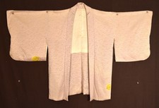 Vintage Women's Japanese Silk Kimono HAORI Jacket Subtle Pattern Shibori Design picture