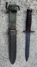 WWII USM4 Camillus Bayonet Knife with US M8 Scabbard - READ picture