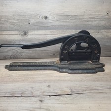Vtg Antique Star Cast Iron Metal Hand Crank Tobacco Cutter 5837 picture