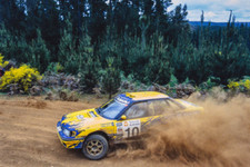 Peter  Possum  Bourne Rodger Freeth Subaru Legacy WRC Rally 1992 4x6 Photo picture