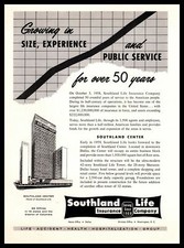1959 Southland Life Insurance Center Sheraton Hotel Tower Dallas Texas Print Ad picture