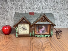 Vintage Haddon Original Motion Clock 30 Home Sweet Home Grandma Rocking WORKS picture