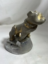 Vintage Mack Truck Hood Ornament Gold Bulldog Silver Base 87931 Semi Collectible picture