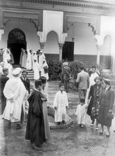 The two sons Sultan MOHAMMED V Morocco HASSAN and ABDALLAH stand - 1937 Photo picture