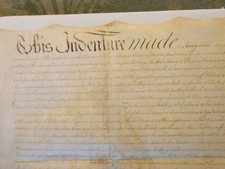 1769 Philadelphia Indenture Ann Croston Victualler British Took House Rare picture