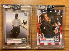 ARNOLD SCHWARZENEGGER GAS TRADING 2 CARD SET Exclusive picture