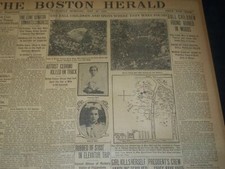 1908 MAY 30 THE BOSTON HERALD - BALL CHILDREN FOUND IN WOODS - BH 77 picture