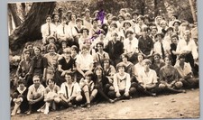 CAMP ESTELLE GIRLS mount baldy ca real photo postcard rppc california history picture