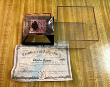 RMS Titanic Authentic Coal Fragment Display Case COA 4/19/1996 picture