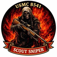 USMC Scout Sniper MOS 8541 Decal picture