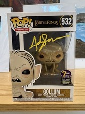 ANDY SERKIS SIGNED GOLLUM FUNKO POP 7BAP LORD OF THE RINGS LOTR AUTO JSA COA picture