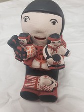 Pottery Storyteller Children Signed Cochiti Pueblo Native Vintage Vangie Suina picture